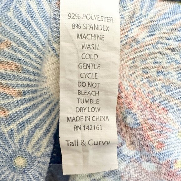 LuLaRoe Leggings Womens Tall and Curvy Blue Fireworks Patriotic Americana - Picture 5 of 7